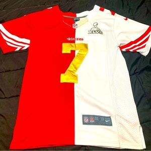 *RARE* Mens Small Nike On Field Colin Kaepernick 49ers Super Bowl Patch Jersey